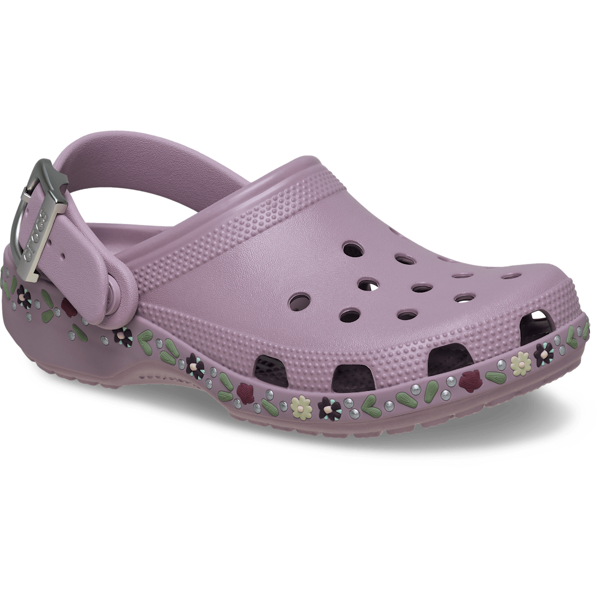 Classic Floral Buckle Clog