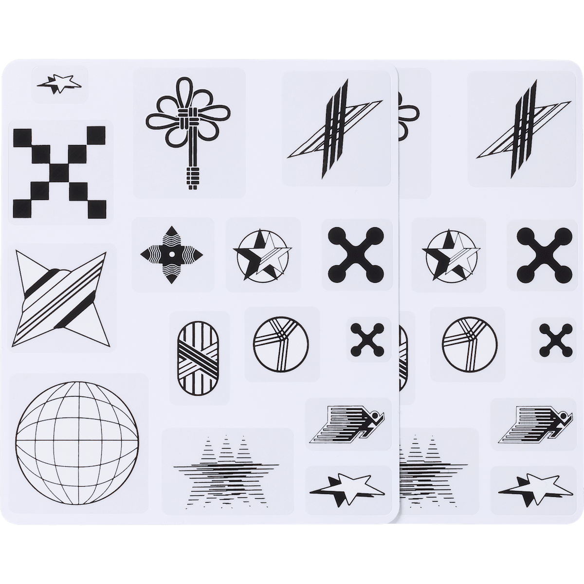 Abstract Icons Shoe Tattoos