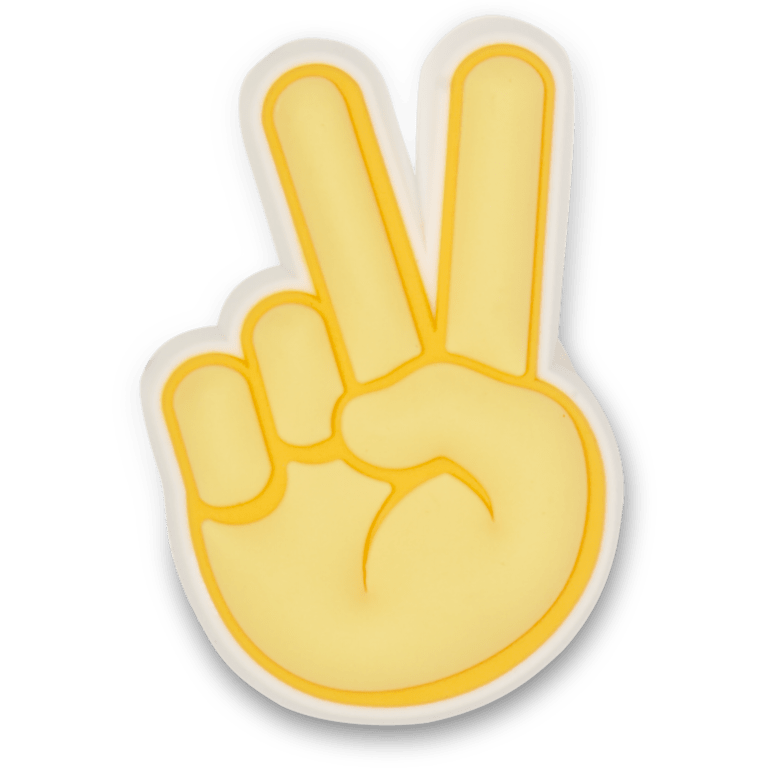 Peace Hand Sign Jibbitz Shoe Charm - Crocs