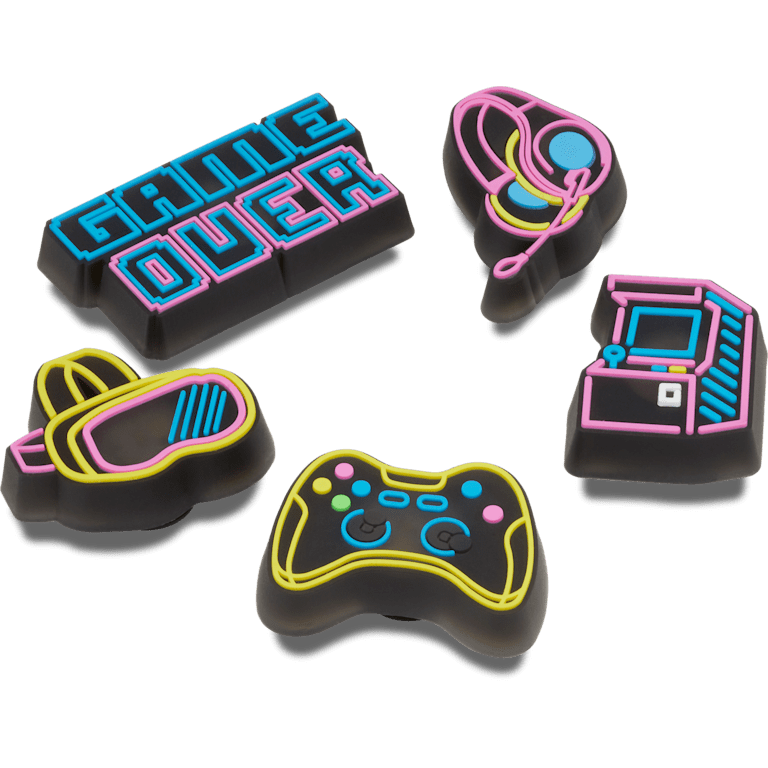 Lights Up Neon Gamer 5 Pack Jibbitz™ charms - Crocs