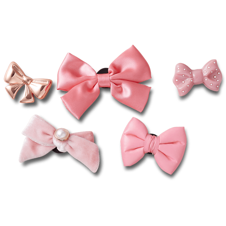 WINNER 韓国 公式 グッズ バックチャーム ブローチ カチューシャ セット クロックス公式】チャーミング ボウ 5 パック | ジビッツ チャーム