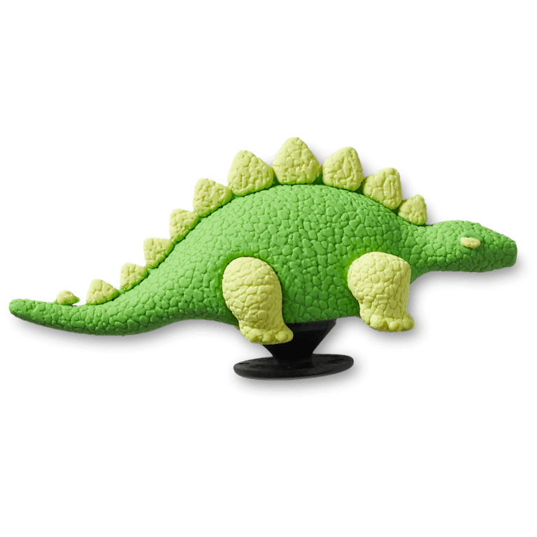 3D Green Dino with Scales Jibbitz Shoe Charm - Crocs