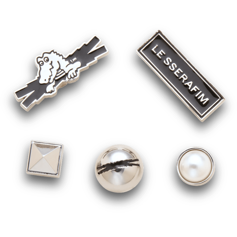 b'LE SSERAFIM 5 Pack Jibbitz Shoe Charm - Crocs'