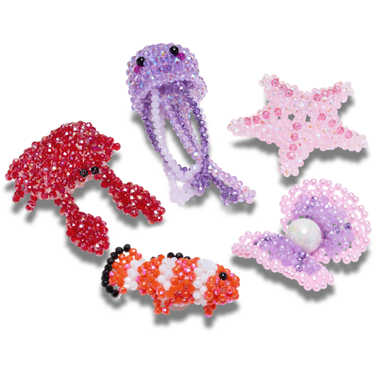 SEASummer♥クッションダグ　チャーム付き ４個セット スーザン・アレクサンドラ x クロックス アンダー ザ シー 5パック
