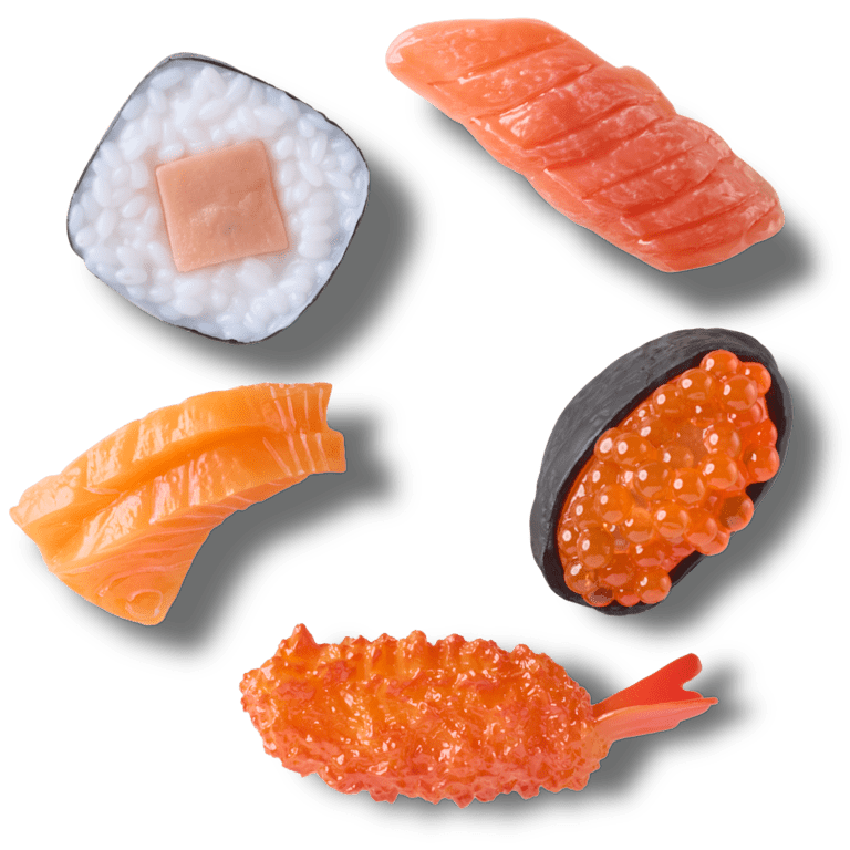 寿司 クロックス公式】リアリスティック スシ ディナー 5 パック | ジビッツ