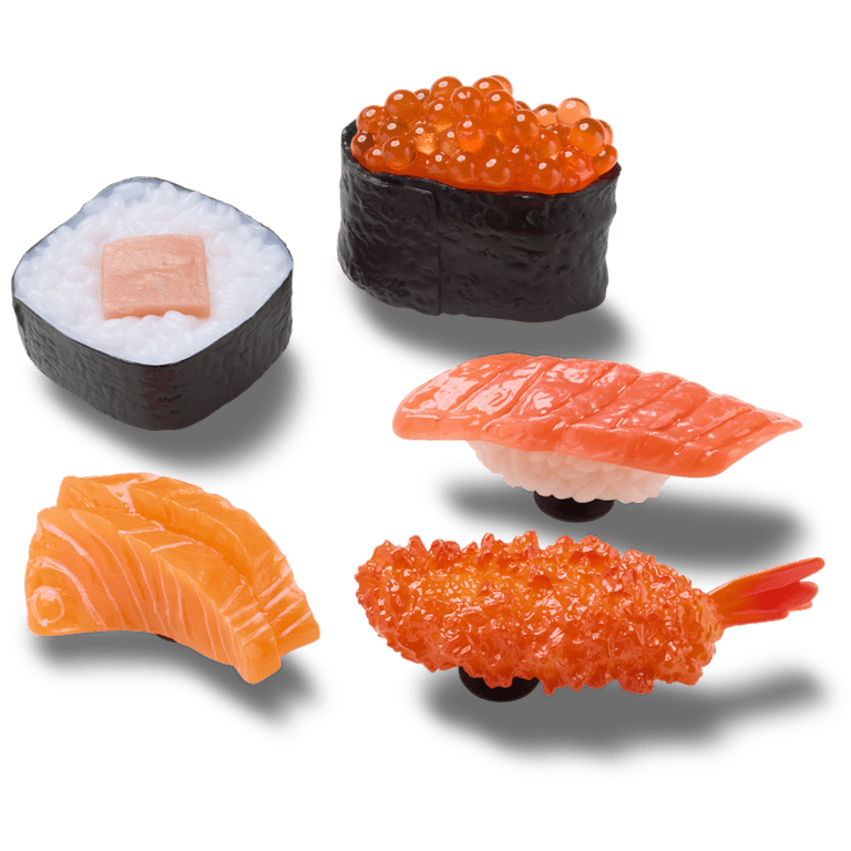 クロックス公式】リアリスティック スシ ディナー 5 パック | ジビッツ