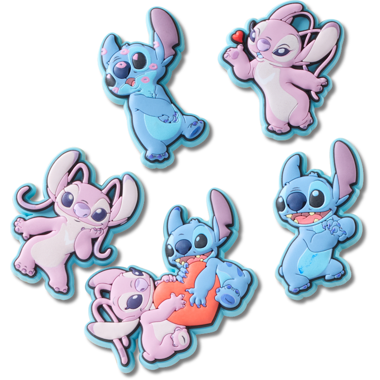 Disney Stitch & Angel 5 Pack Jibbitz Shoe Charm - Crocs