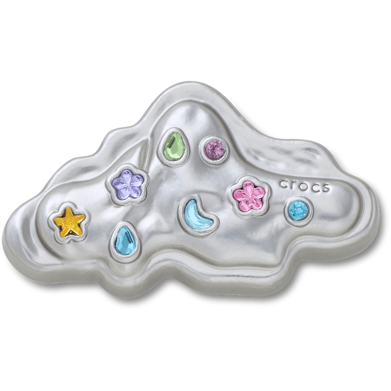 Silver Meta Gem Cloud Jibbitz™ charms - Crocs