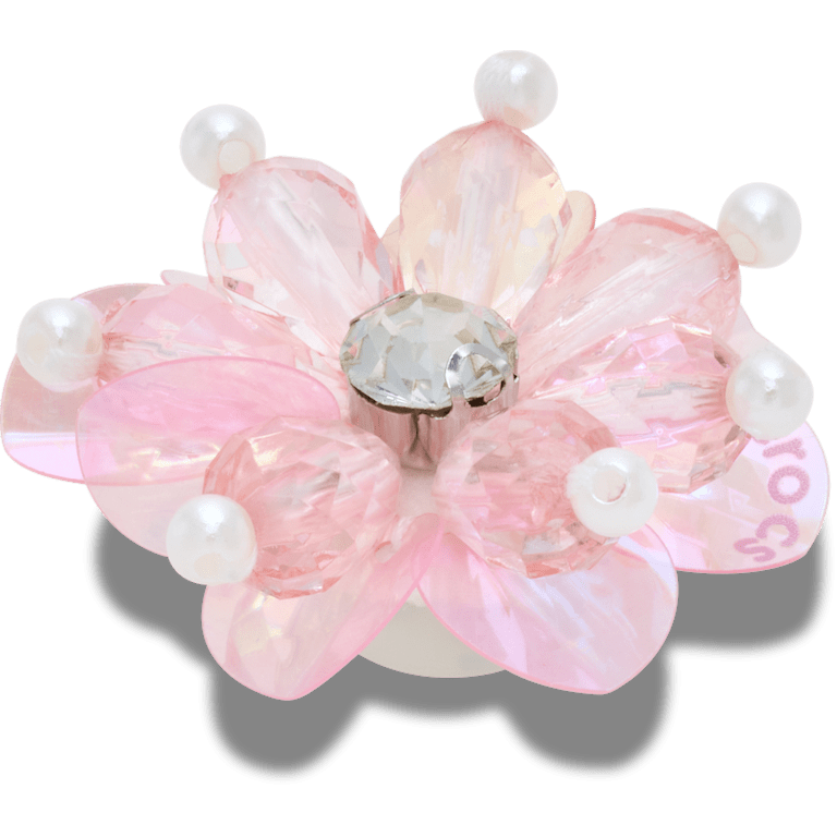 Pink Sequin and Pearl Flower Jibbitz™ charms - Crocs