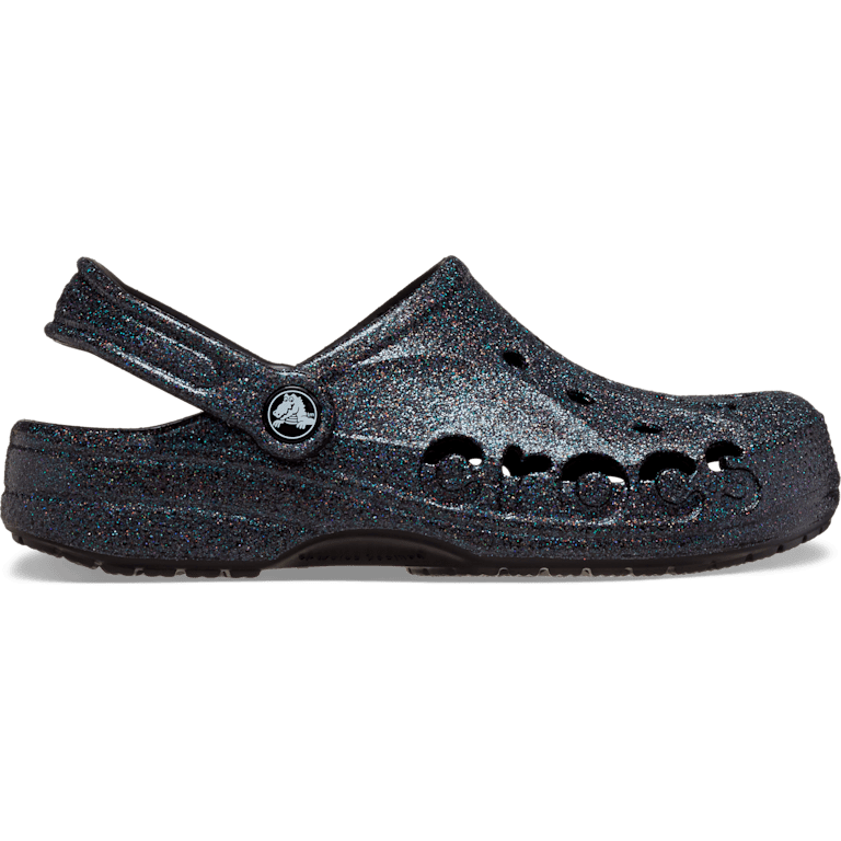 crocs bae glitter clgw 37 ブラック 厚底　グリッター crocs Bae Glitter Clog Black（クロックス ベイ グリッター