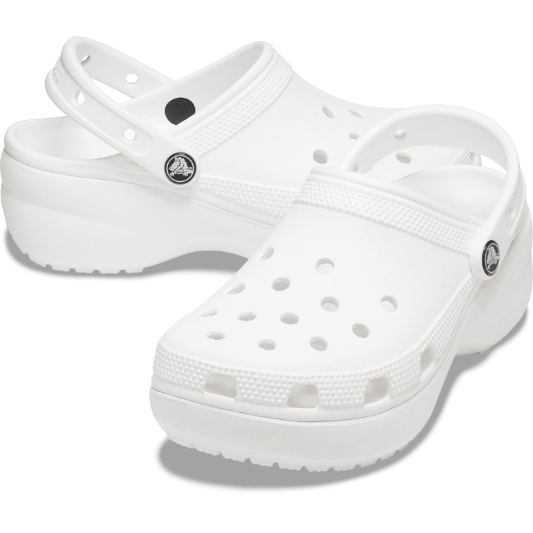 ◆CROCS◆ Classic Platform Clogs Women's White 206750100 Women's Classic Platform Clog - Crocs