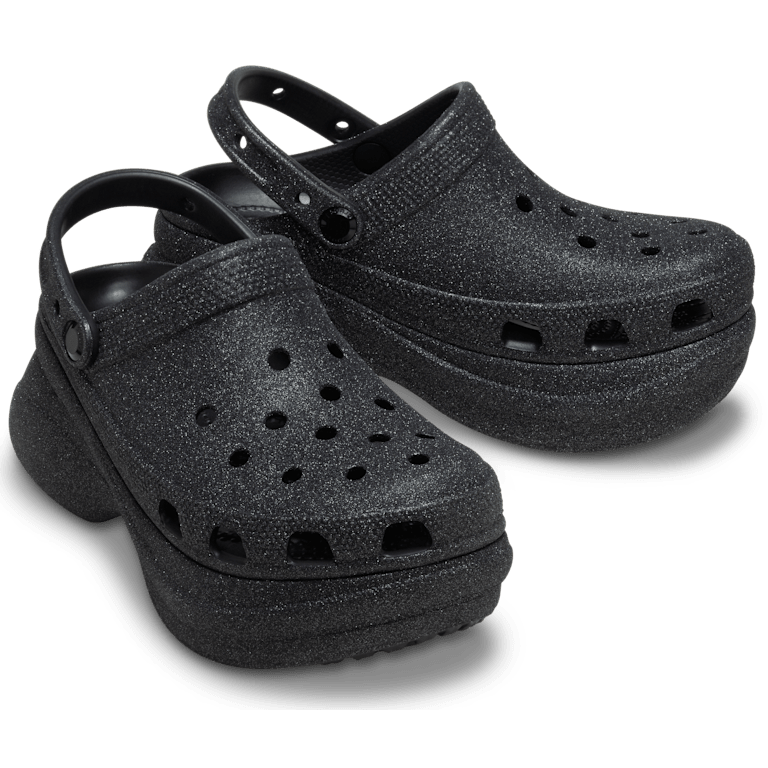 crocs bae glitter clgw 37 ブラック 厚底　グリッター Bae Glitter Clog - Crocs