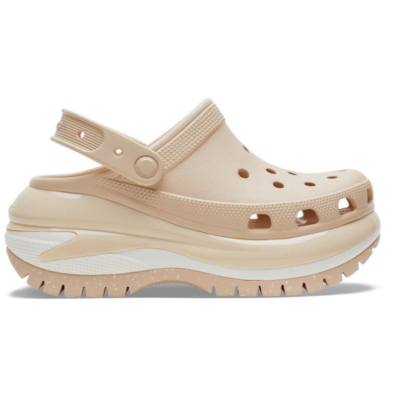crocs クロックス CLASSIC MEGA CRUSH CLOG Crocs Unisex-Adult Mega Crush Clog, Vanilla/Multi Retro