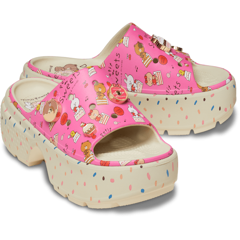 【CROCS】ラインフレンズストンプスライド★韓国発 クロックス公式】ライン フレンズ ストンプ スライド