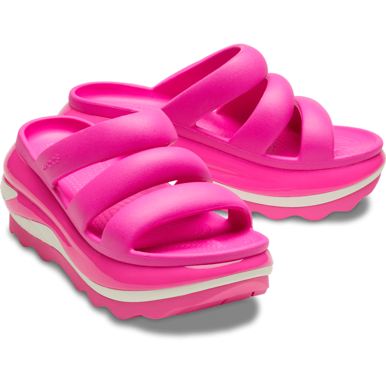【CROCS】MEGA CRUSH TRIPLE STRAP W ★PINK MILK Crocs WOMEN'S MEGA CRUSH TRIPLE STRAP Pink Crush Size 5M Or