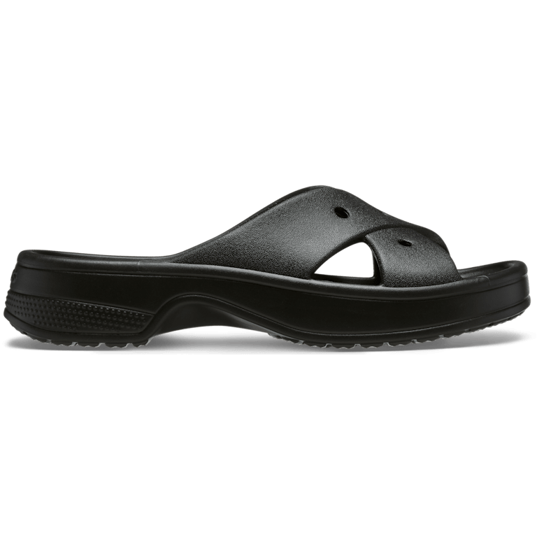 crocs クロスストラップサンダルw6 CROCS ブラック クロスストラップ サンダル W6 - メルカリ