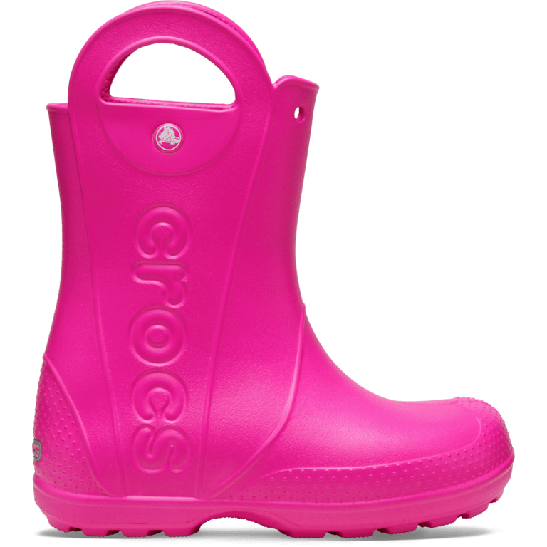 レインブーツ Children's Handle It Pink Rain Boots Kids' Handle It Rain Boot - Crocs