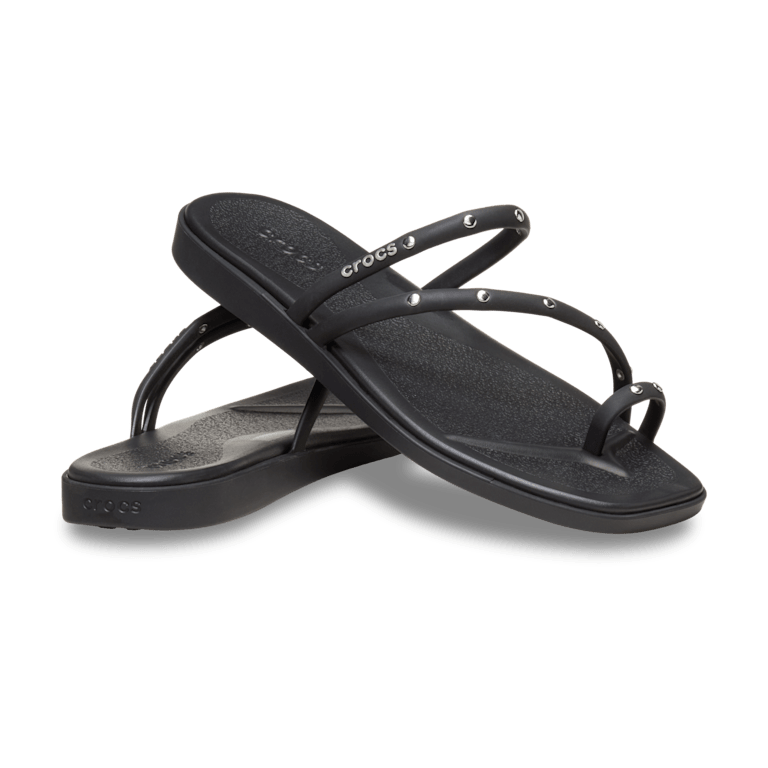 フラットシューズ Classic Studded Sandals - Crocs - Synthetic - Black Classic Studded Sandals - Crocs - Synthetic - Black