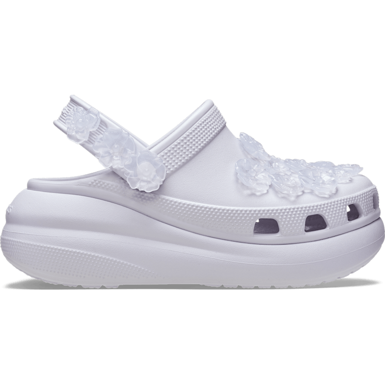 クロックス公式】クラッシュ トランスルーセント フローラル クロッグ