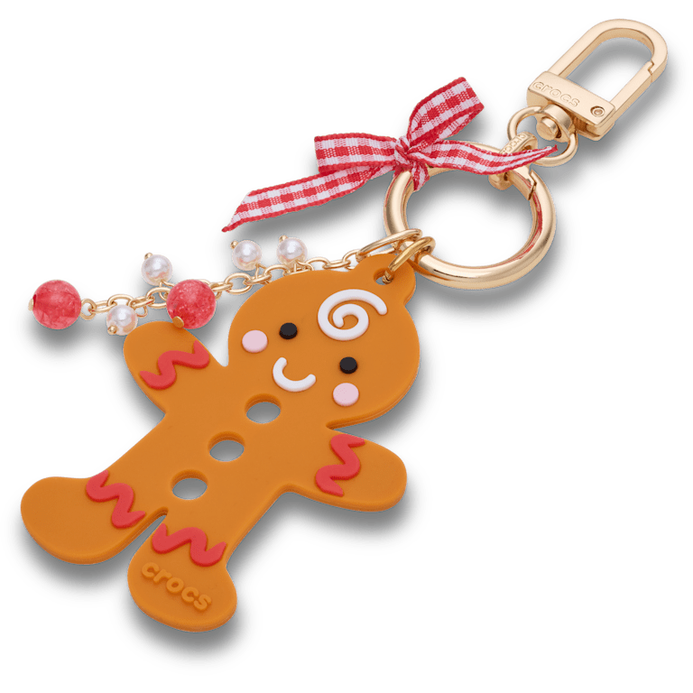 ジンジャーブレッドマン ストラップ Gingerbread Man Bag Charm - Crocs