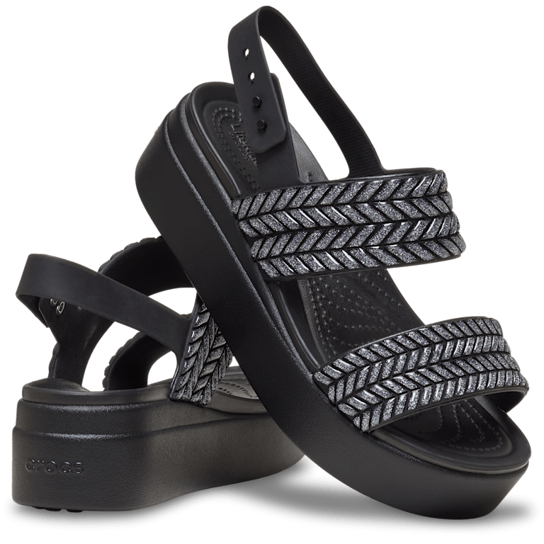 Brooklyn Woven Sparkle Low Wedge - Crocs