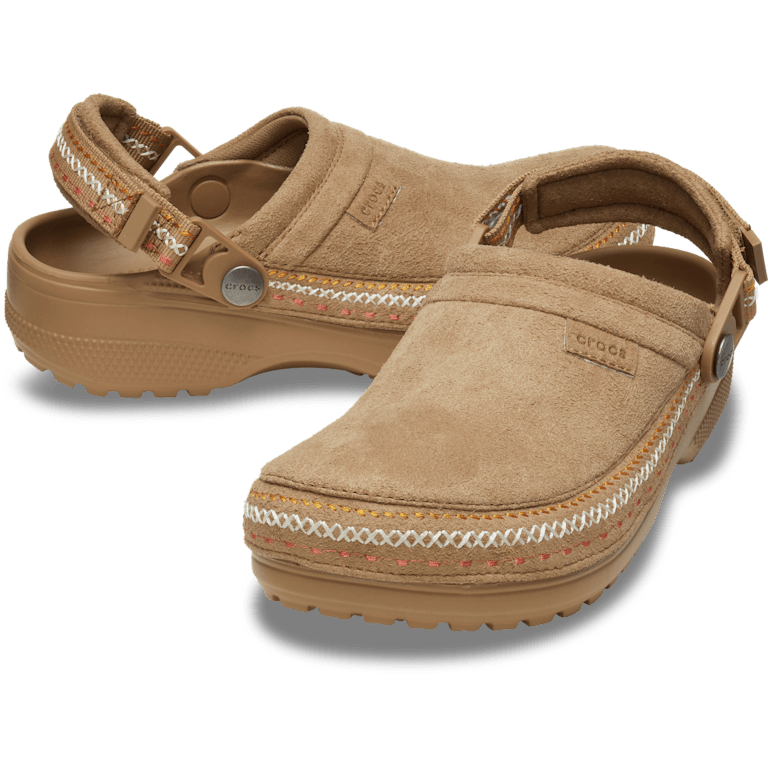 Crafted Vegan Suede Stitch Clog - Crocs