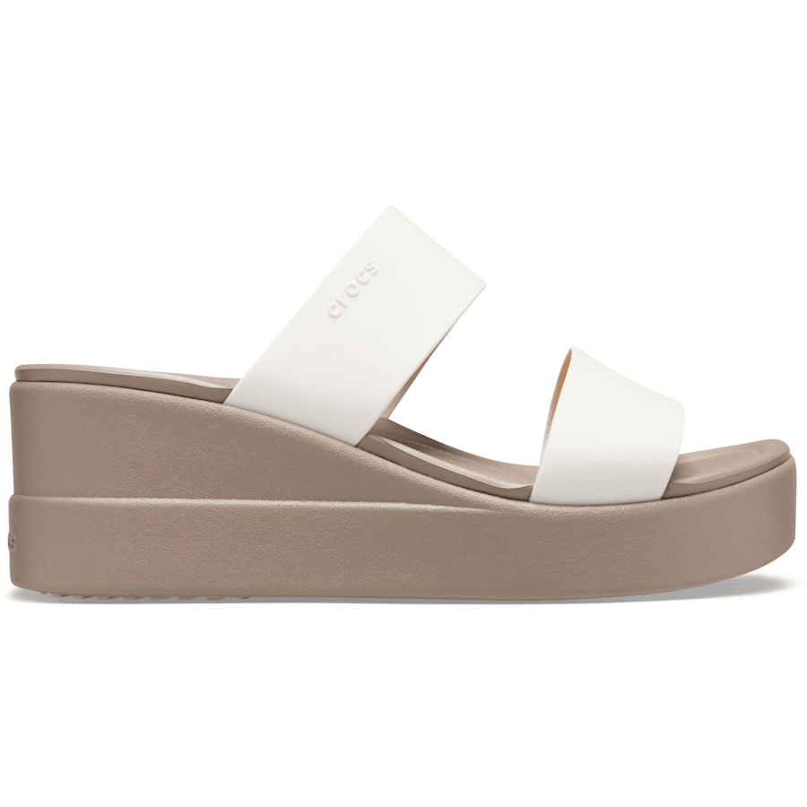 ［ララ】クロックス　brooklyn mid wedge 厚底サンダル crocs