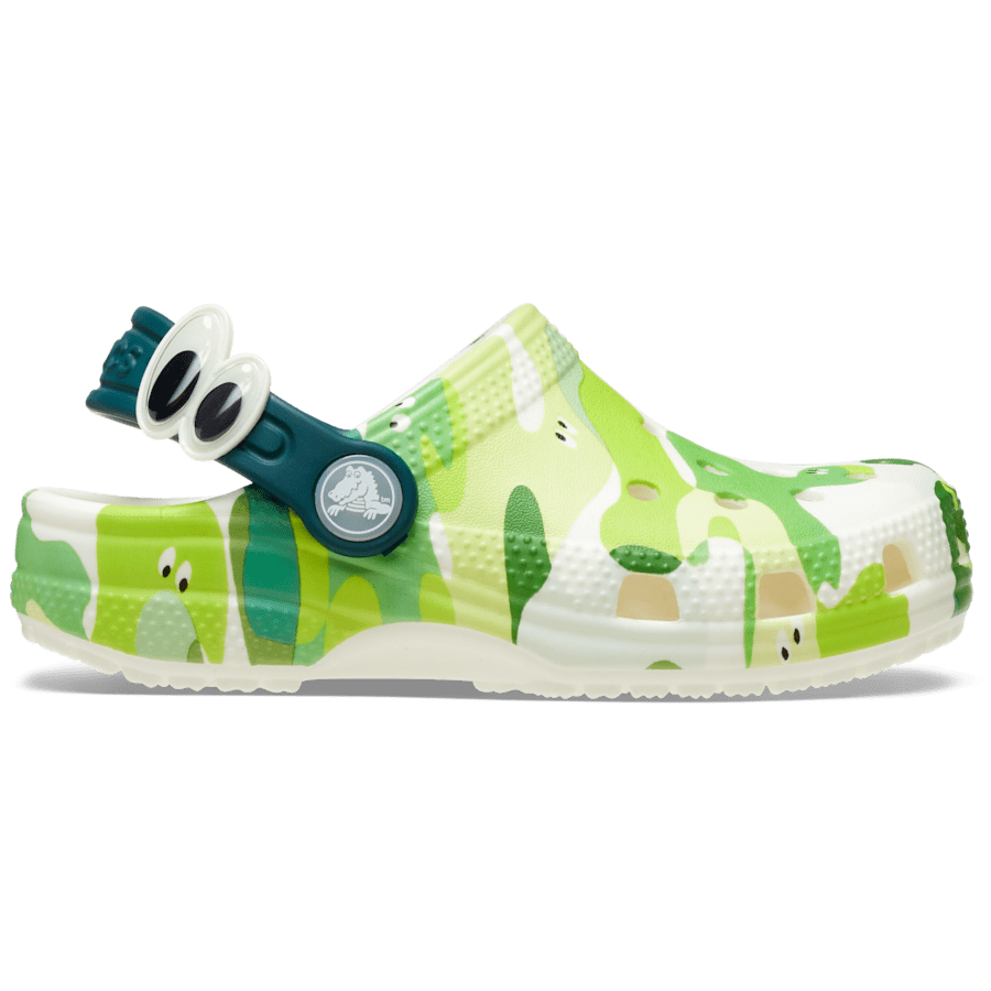 Toddler Classic Glow-in-the-Dark Slime Monsters Clog - Crocs