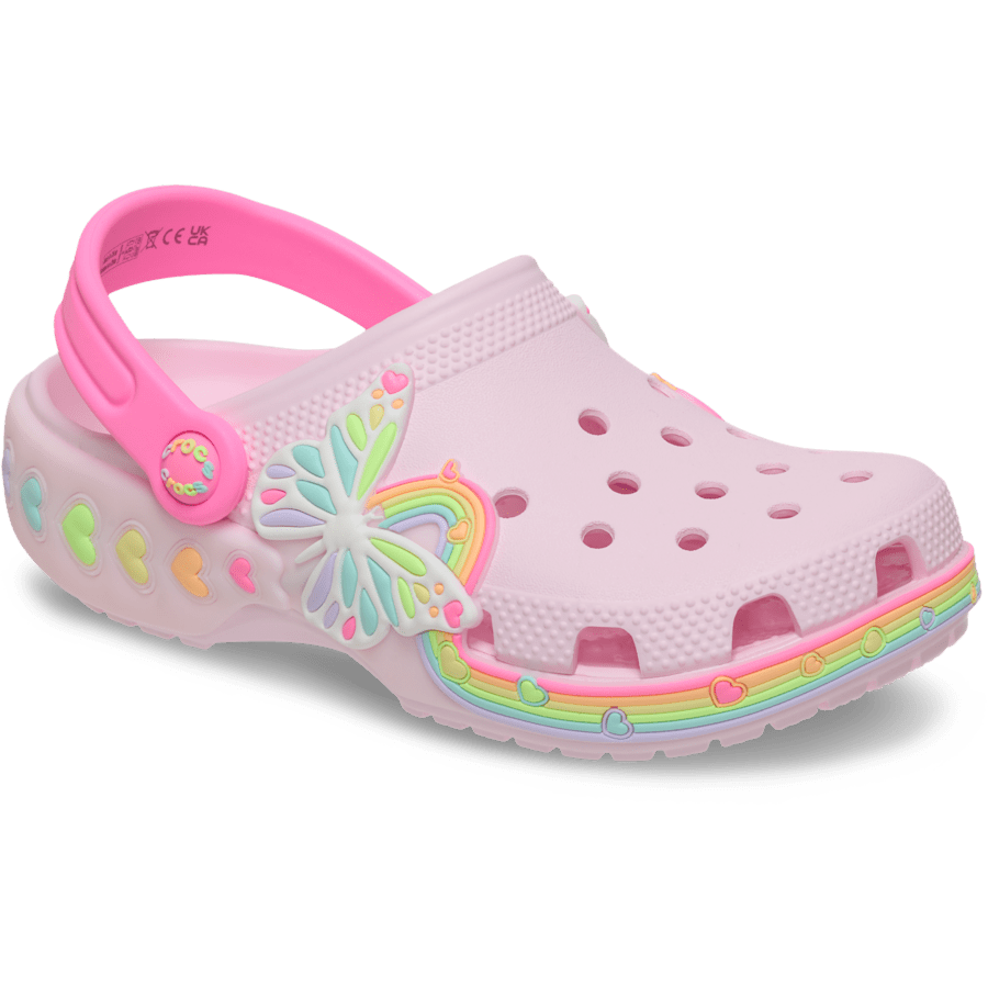 （超美品）wings.blub Kids' Classic Butterfly Lights Clog - Crocs