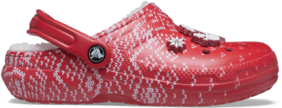 Red Christmas Patterned Clog.