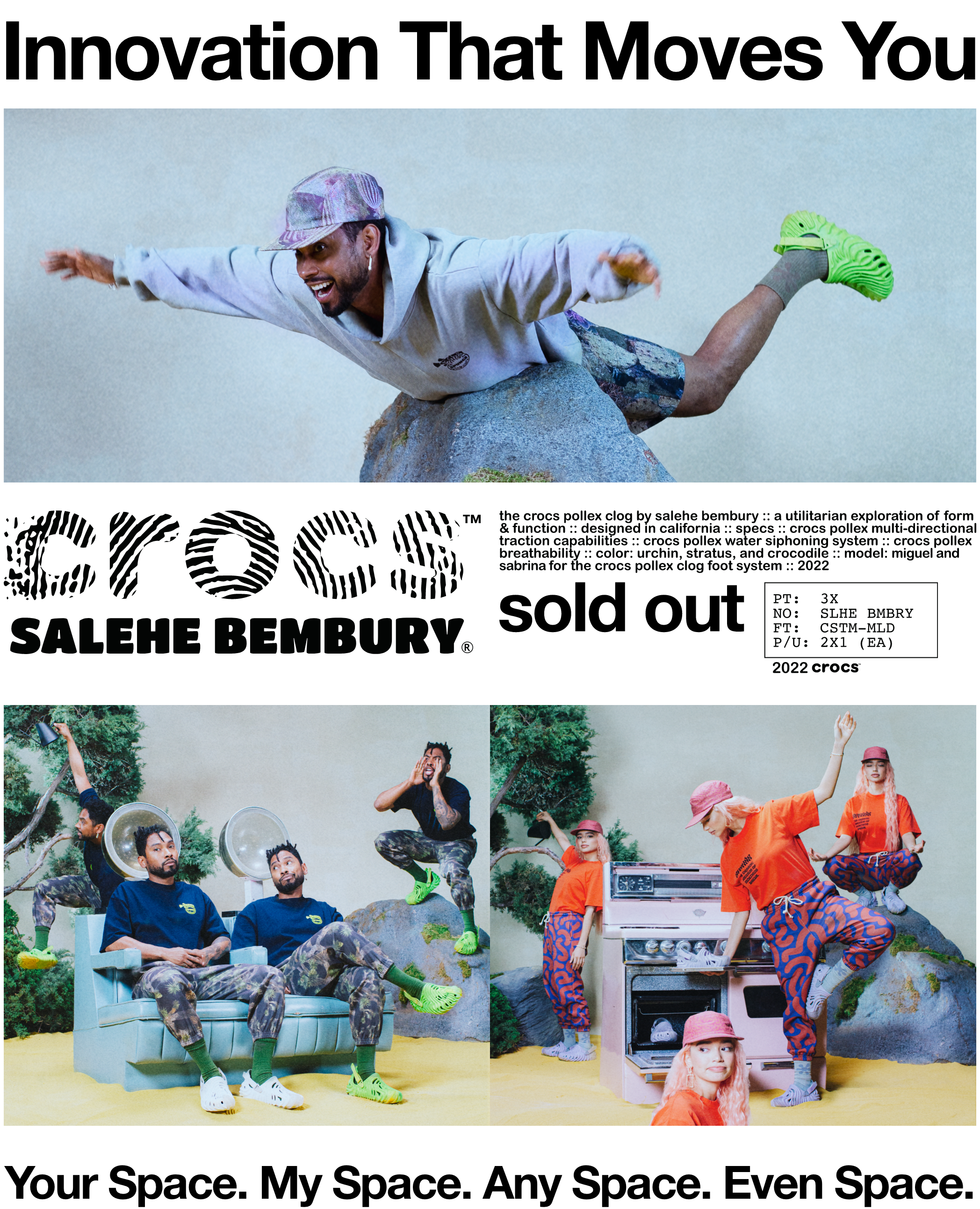 Models Posing wearing Crocodile Pollex Clogs