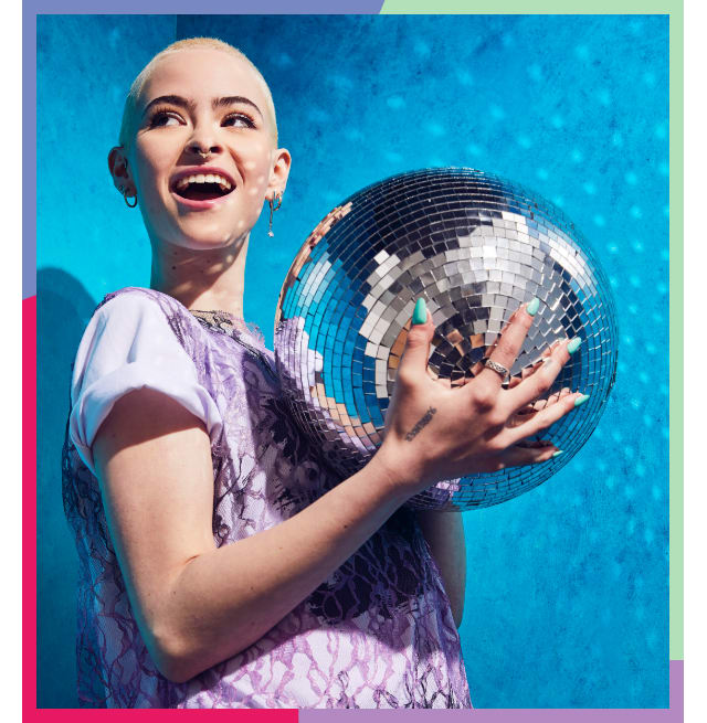 Girl with discoball
