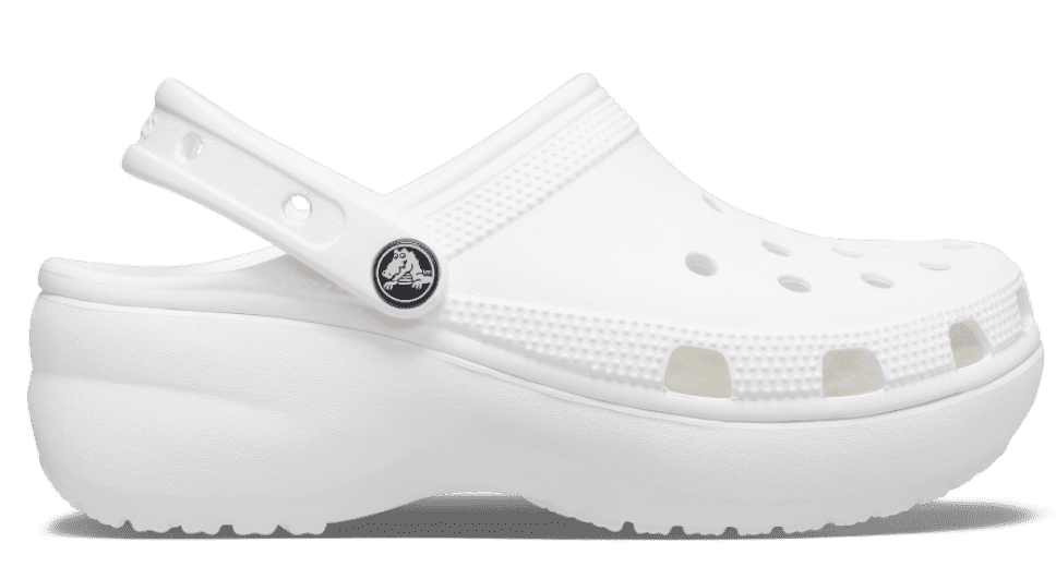 Classic Platform Clog - White