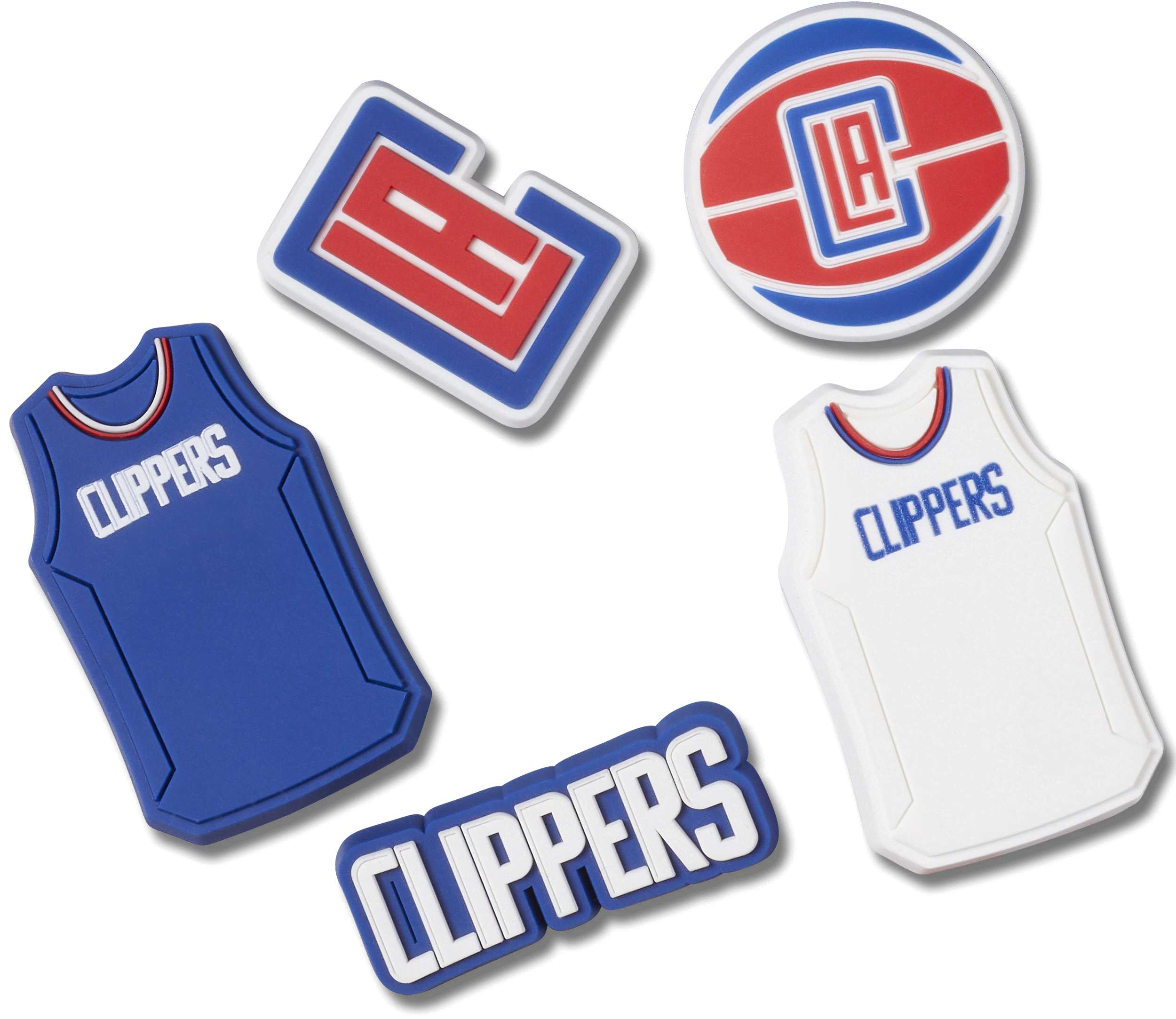  Nba Los Angeles Clippers 5 Pack Jibbitz, Croc Charms