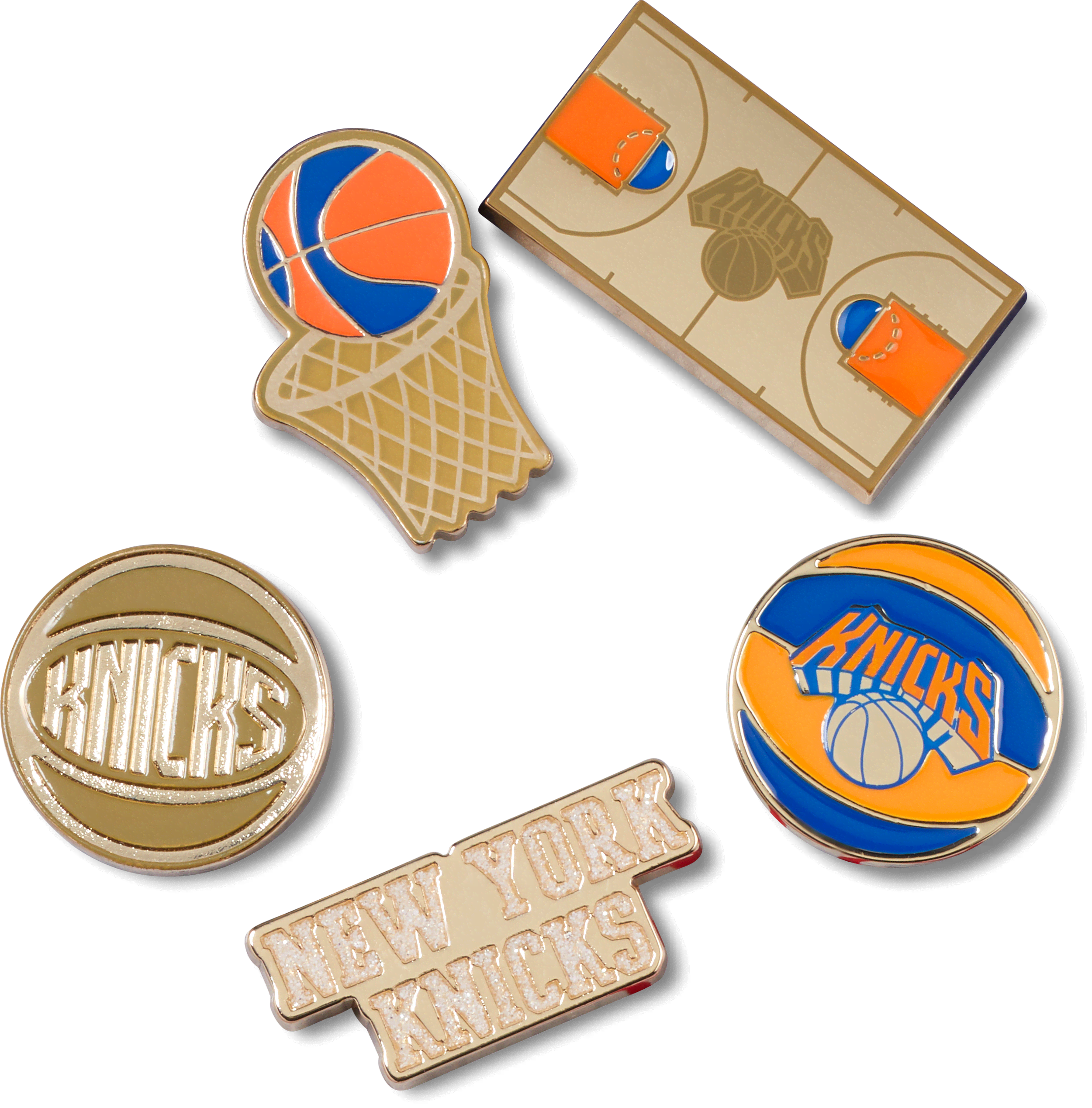  Nba New York Knicks 5 Pack Jibbitz, Croc Charms