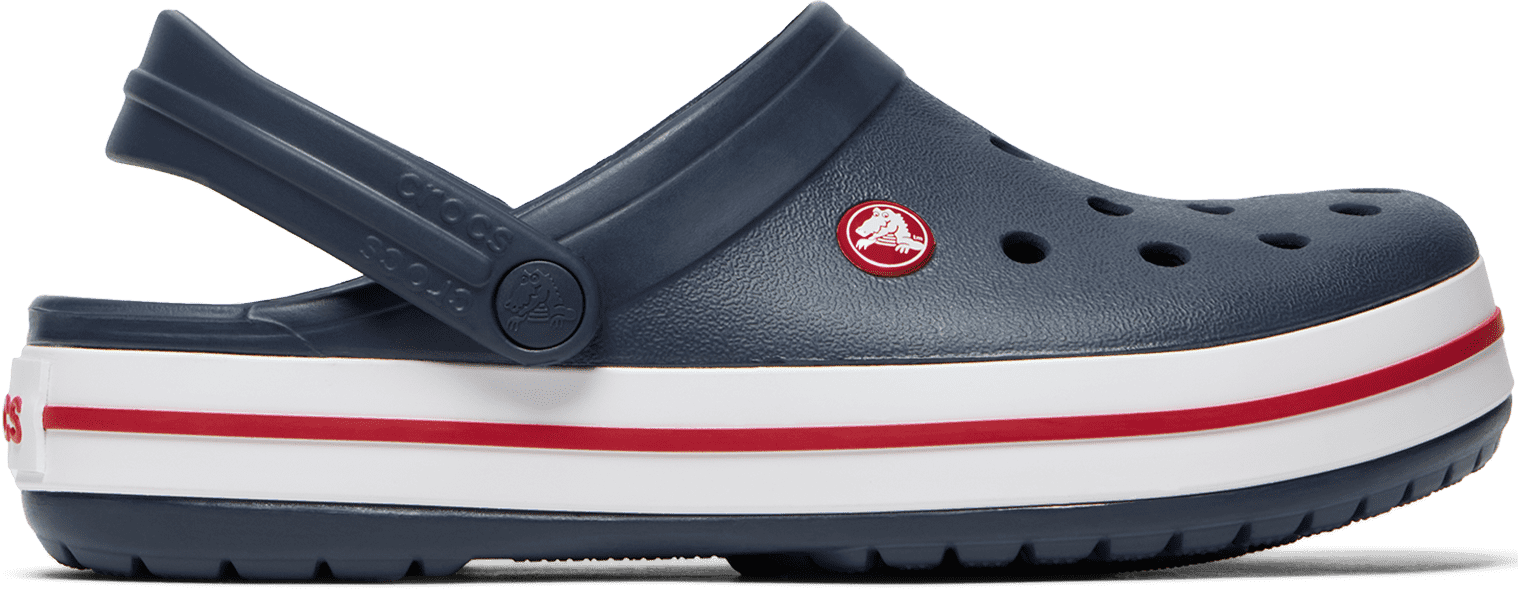 Men's Crocs 11016 Crocband Clog Sandals, Navy / 10 / 4E