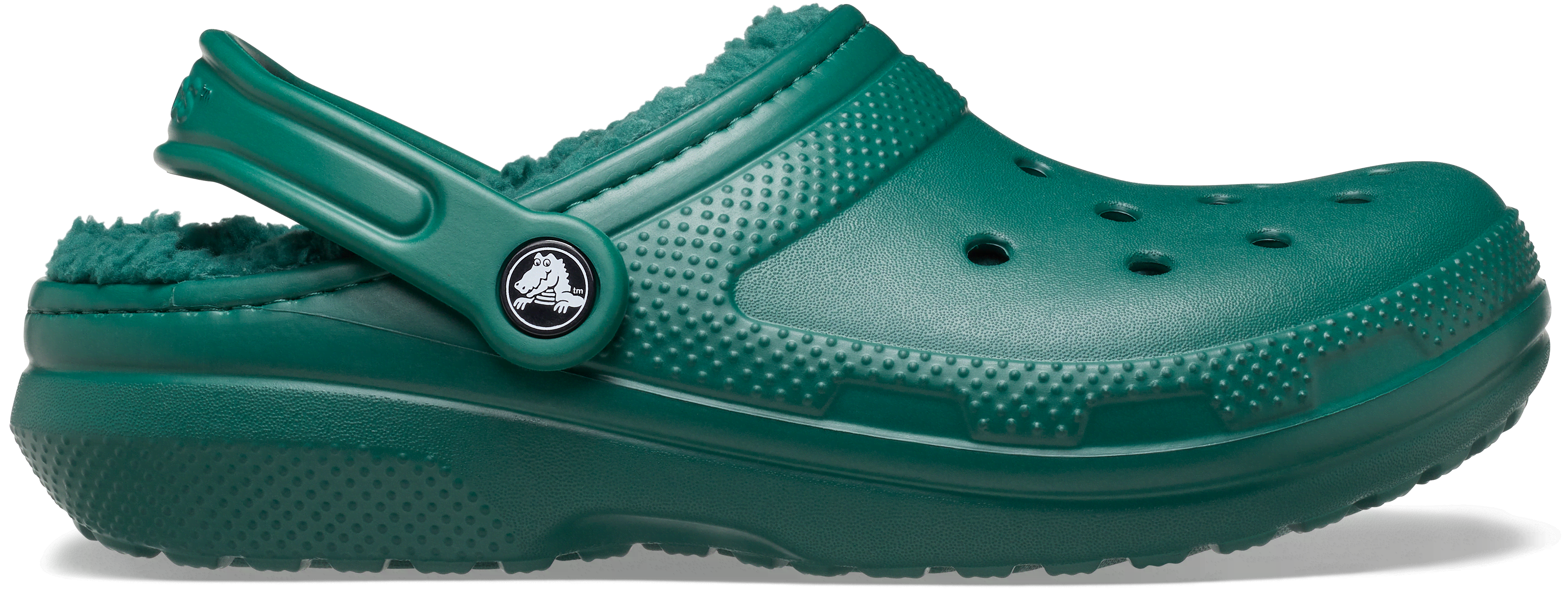 Women's Crocs 203591 Classic Lined Clog Sandal, Emerald / 4 / 4E