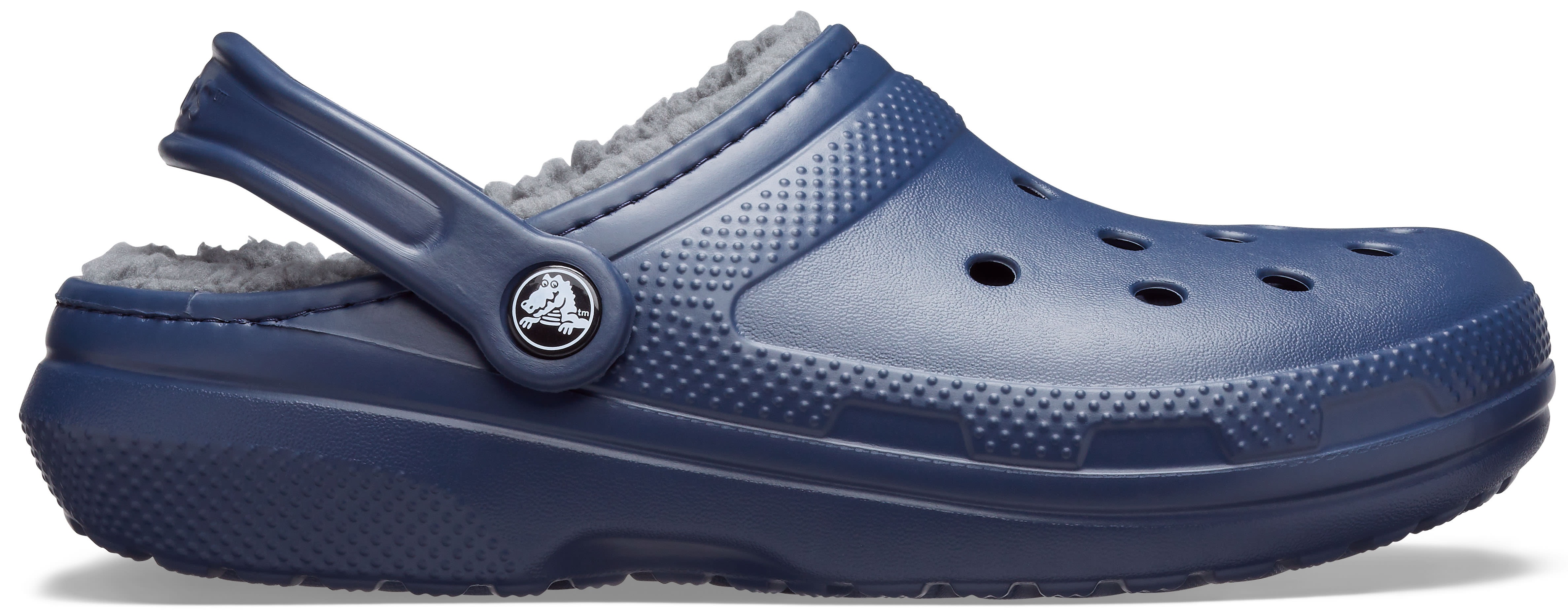 Crocs | Unisex | Classic Lined | Clogs | Navy / Charcoal | W4/M3