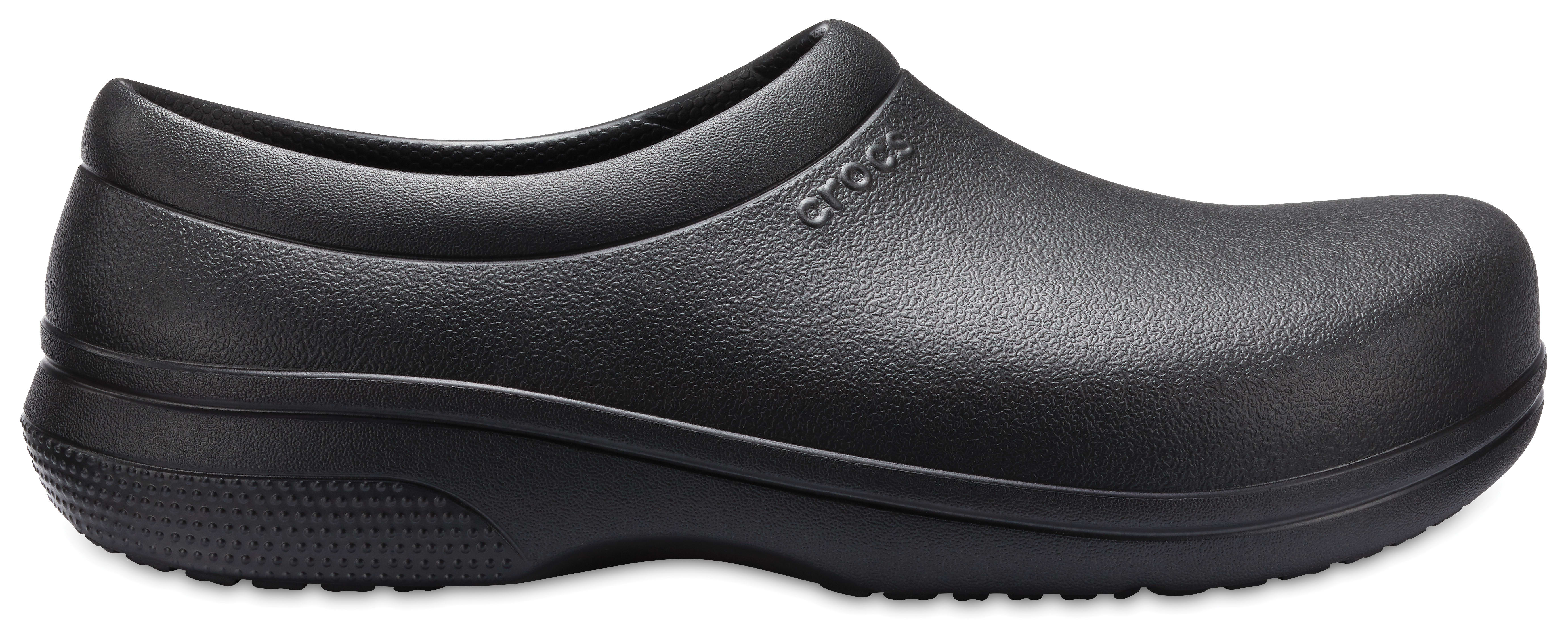 Crocs PFD | Unisex | Crocs On The Clock Slip Resistant Work Slip-On | Shoes | Black | M10