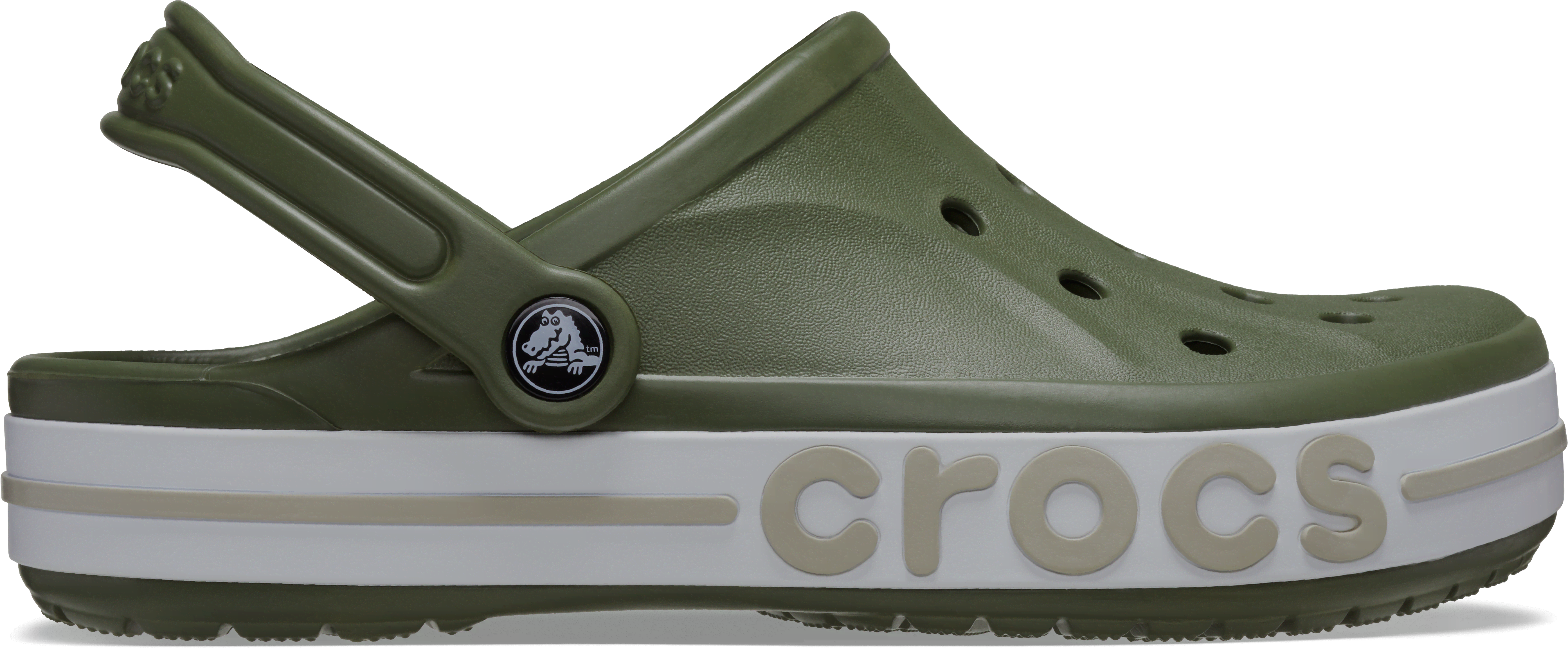 Crocs Bayaband Clog Army GreenCobblestone  in Men's Size 10