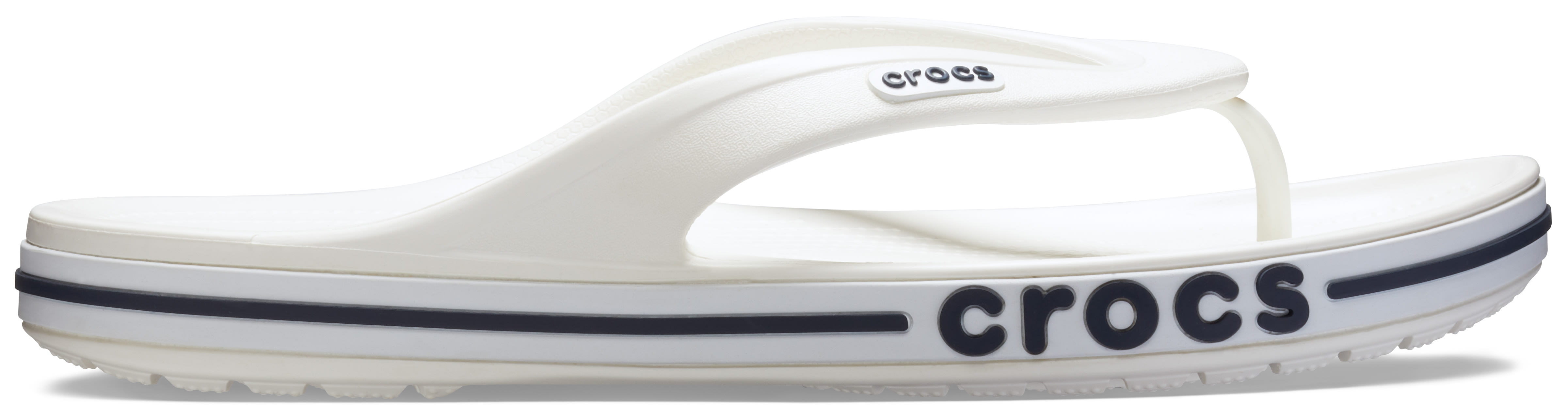 Crocs | Unisex | Bayaband | Flips | White / Navy | M11