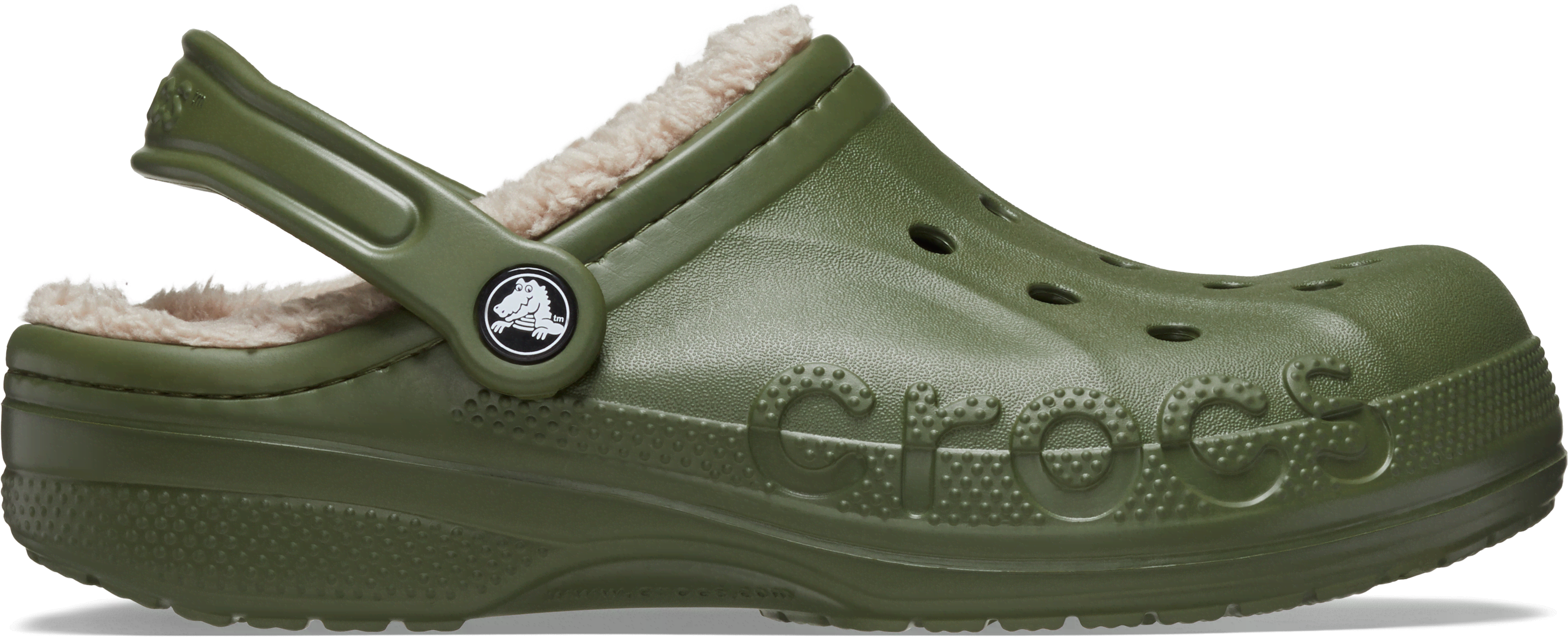 Crocs | Unisex | Baya Lined | Clogs | Army Green / Multi | M11