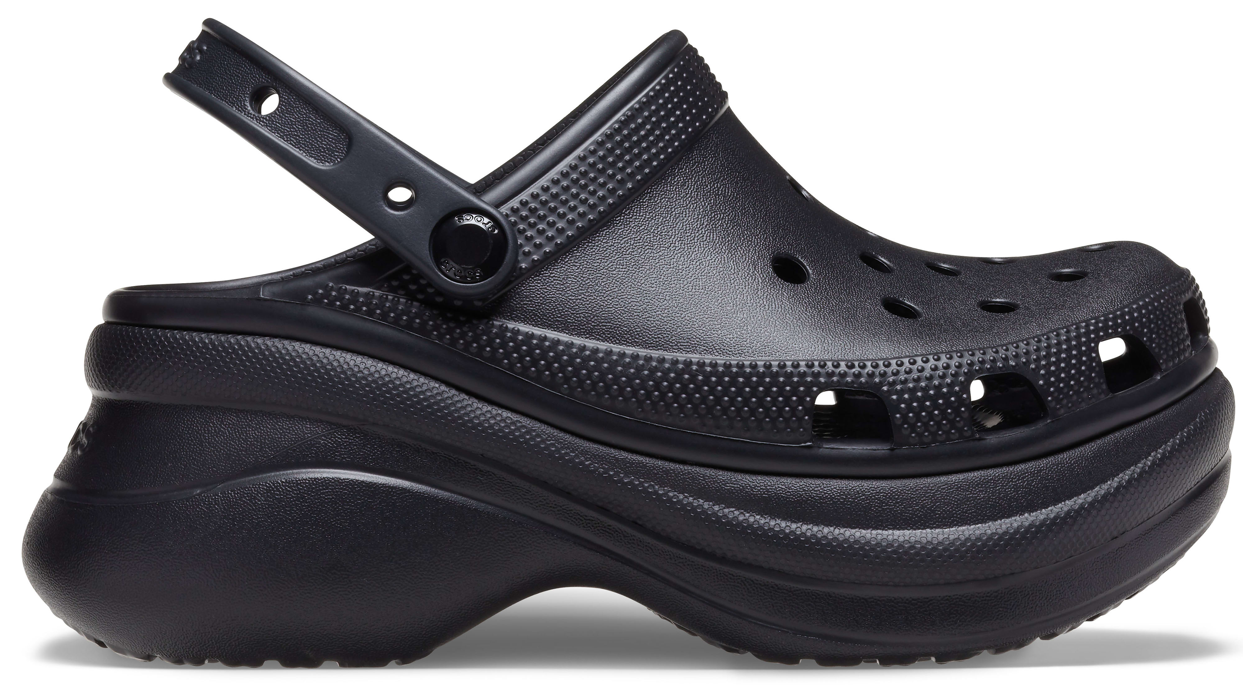Crocs Women's Black (Wmns) Small Whale Retro Thick Sole Sandals 206302-001 - Image 2