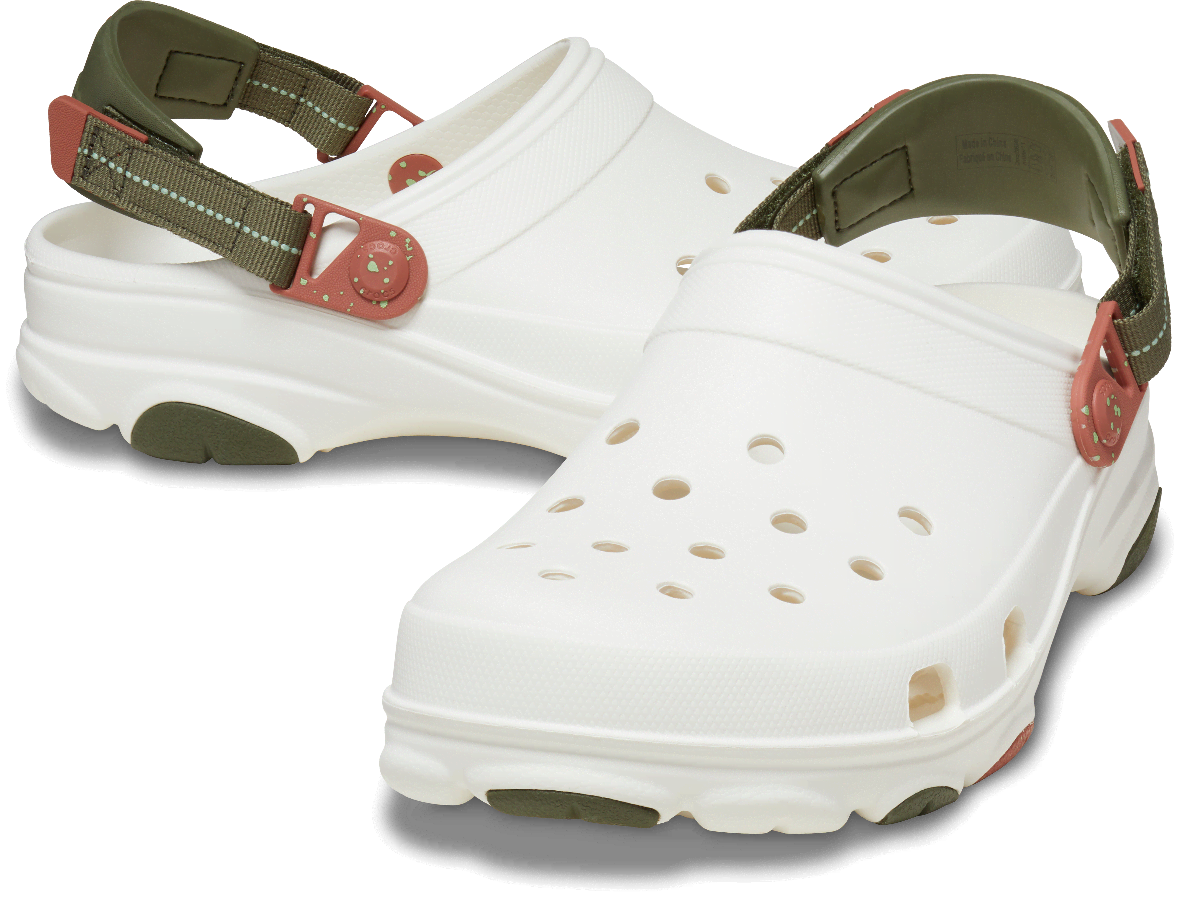 【最短当日出荷】 コレクション - クロッグ(定番) オールテレイン クロッグ ALL-TERRAIN CLOG 〈色〉ホワイト/白 〈サイズ〉25cm 【男女兼用商品】 頑丈なアウトソールと調節可能