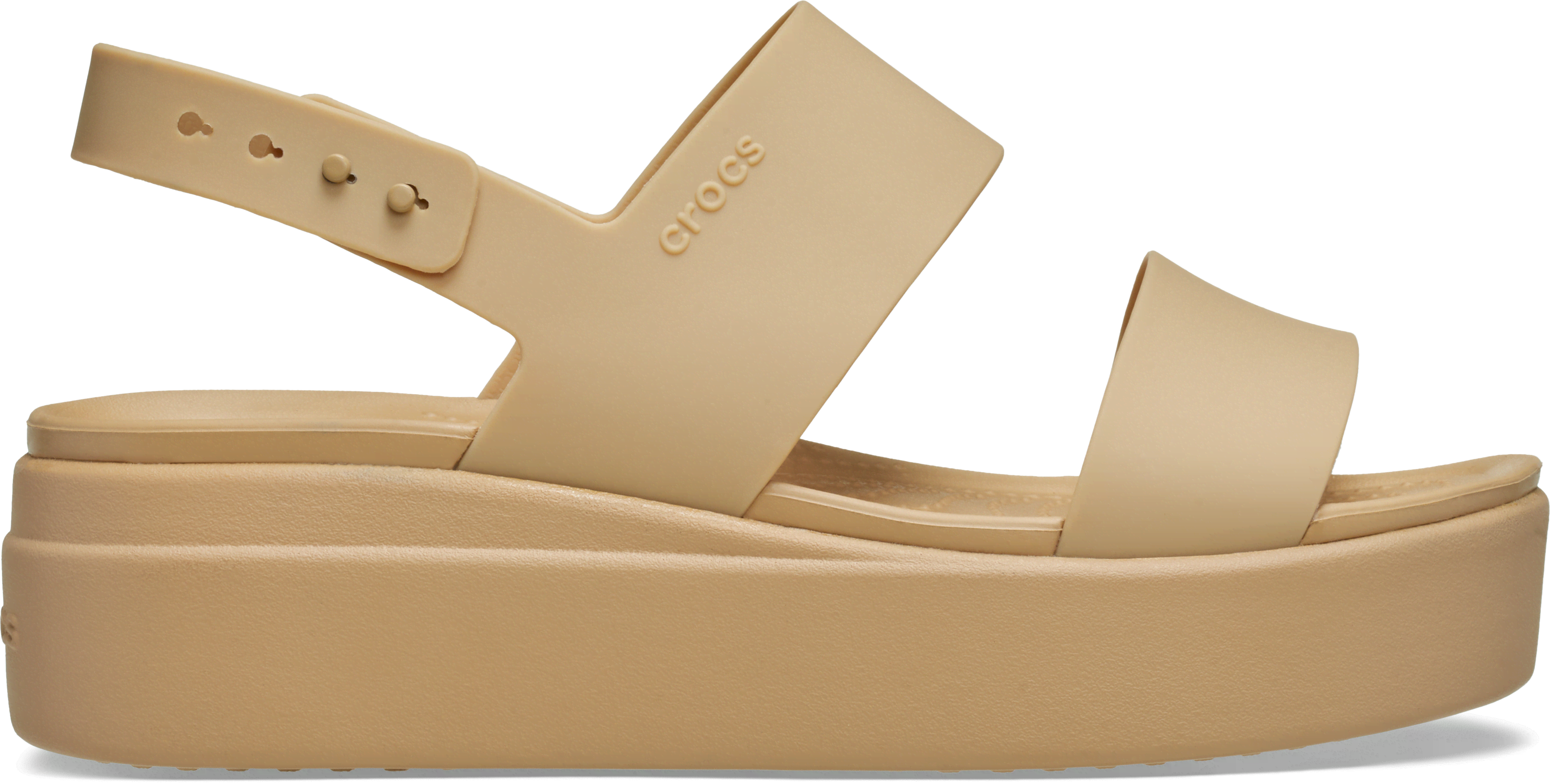 Crocs | Women | Brooklyn Low | Sandals | Cashew/Cashew | 4