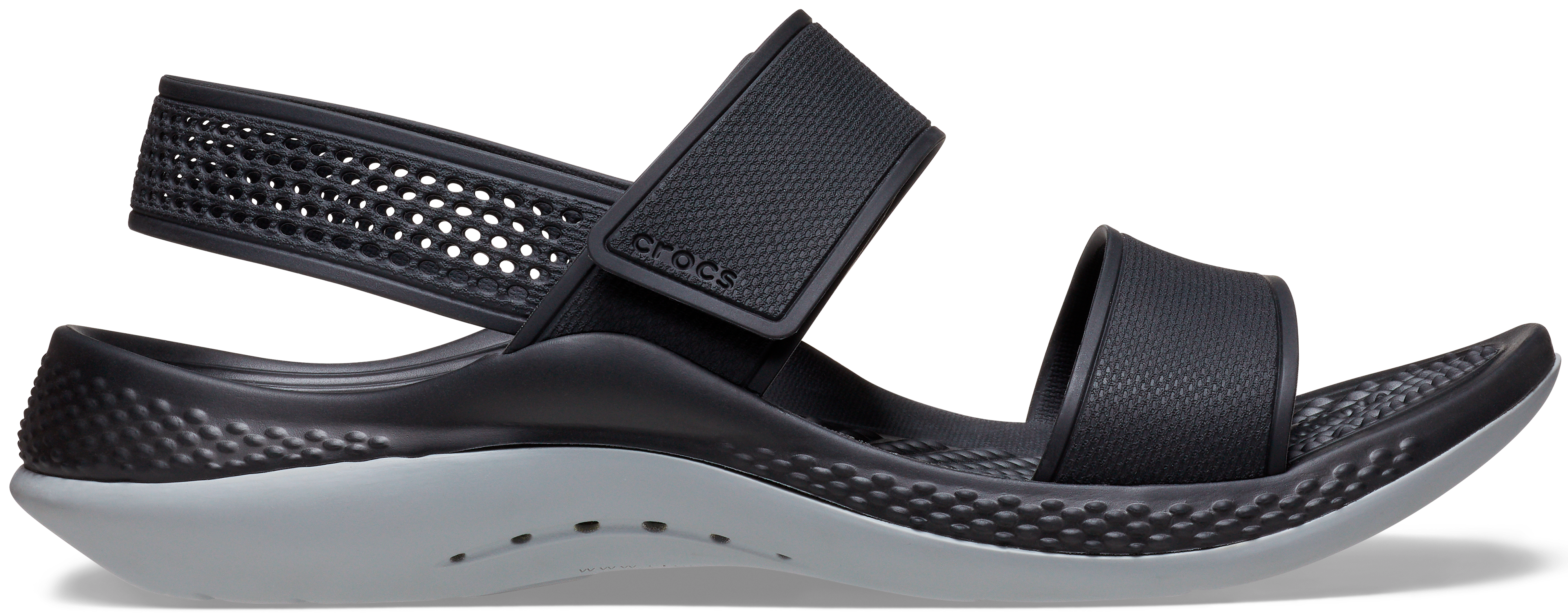 Crocs | Women | LiteRide 360 | Sandals | Black / Light Grey | 4