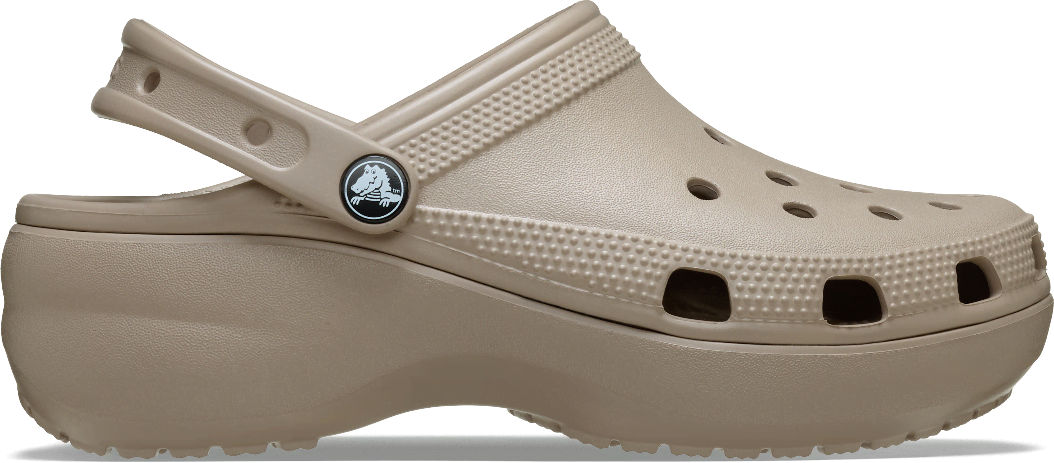 Crocs  Classic Platform Clog W  women's Clogs (Shoes) in Beige