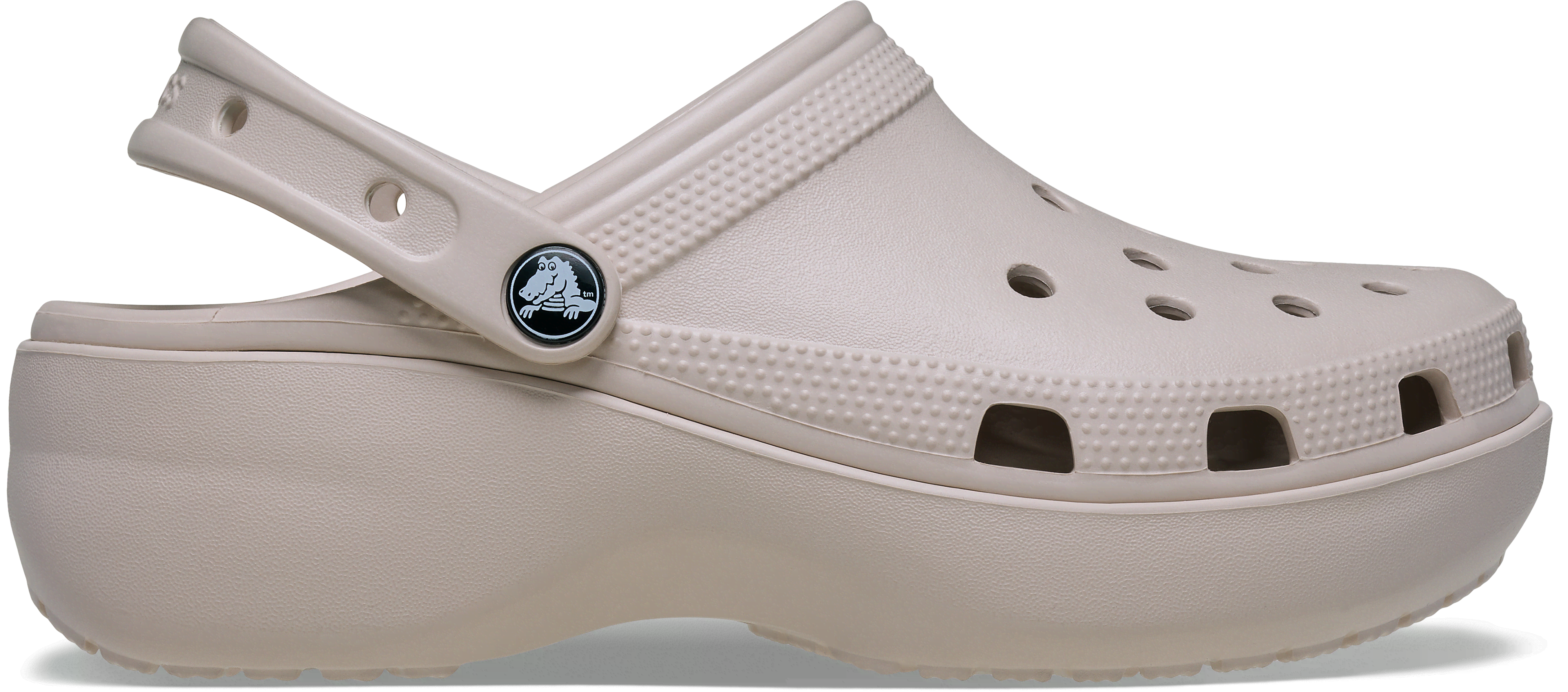 Crocs  Classic Platform Clog W  women's Clogs (Shoes) in Beige
