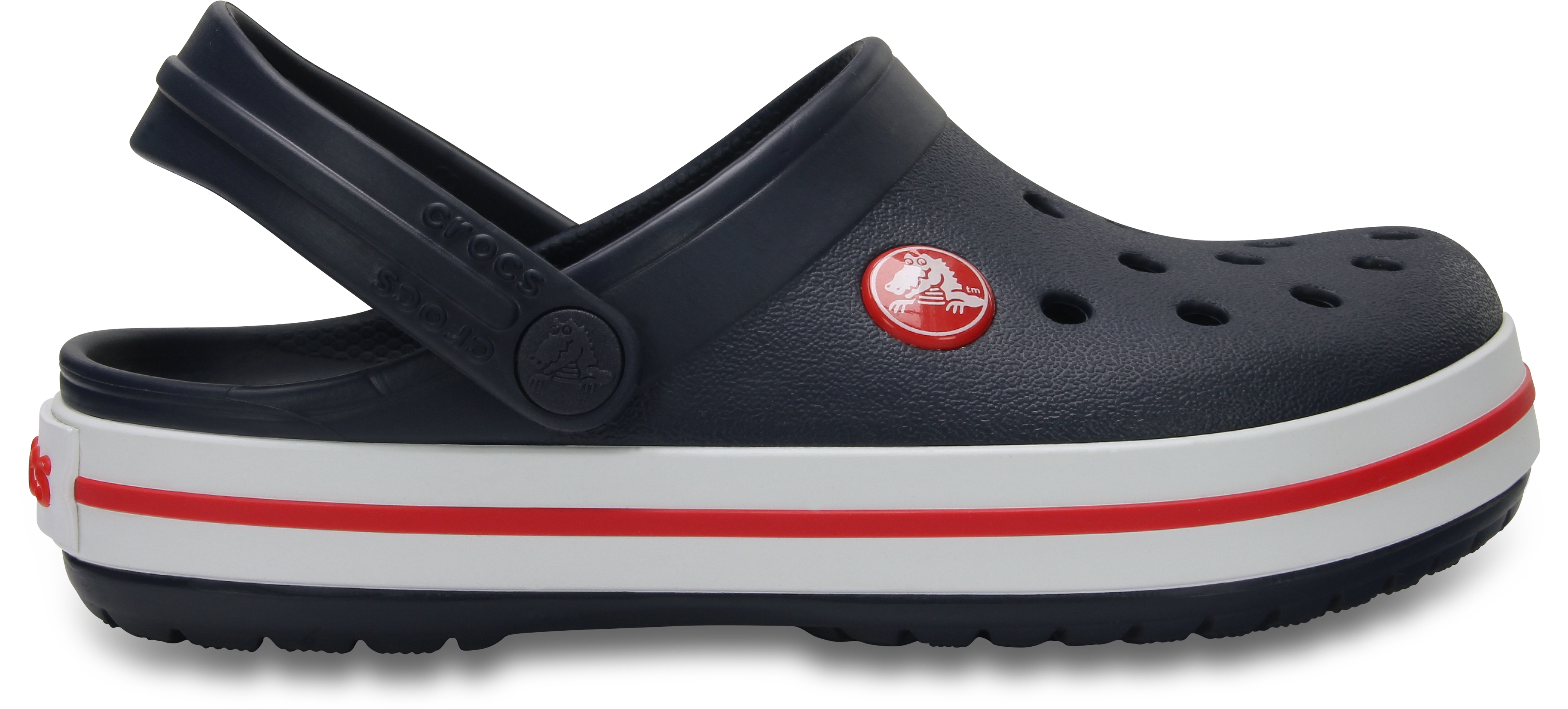 Crocs Toddler Crocband Clog NavyRed  in Kids Size 8