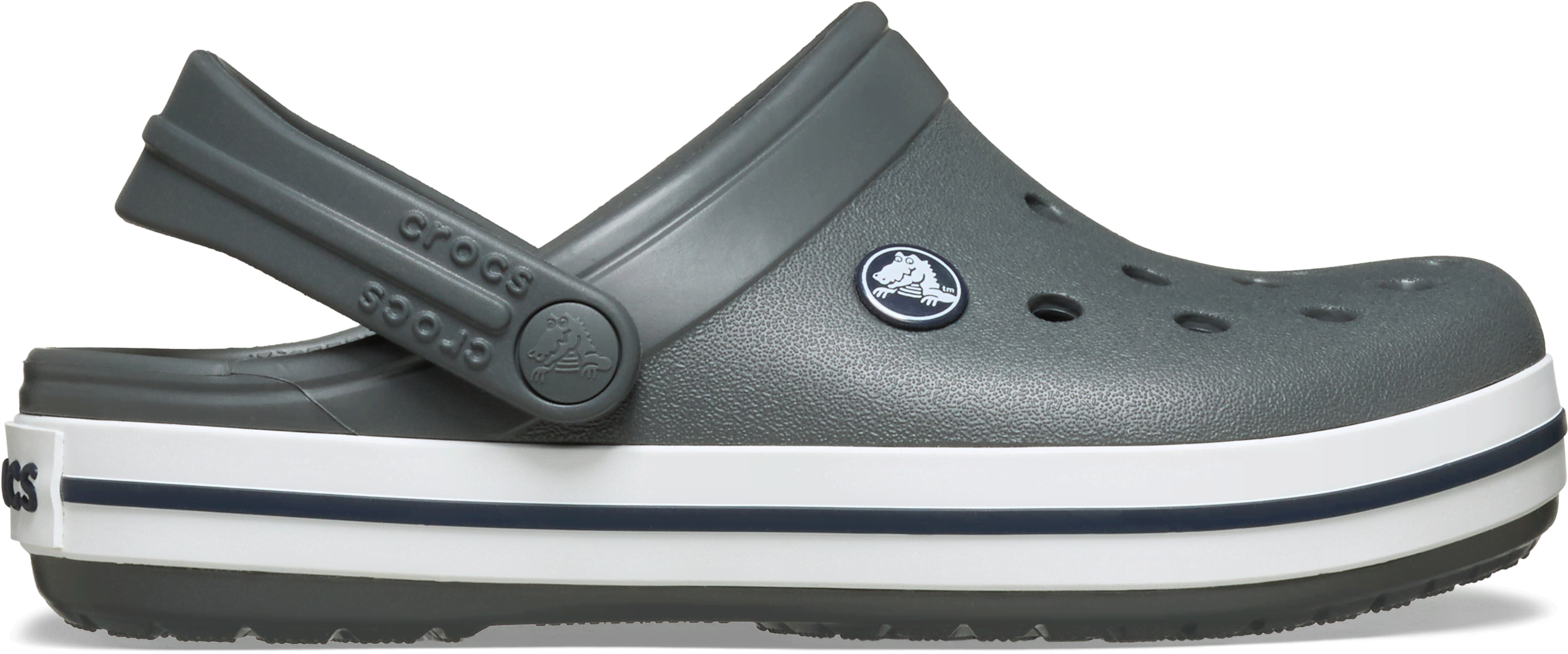 Crocs Kids Crocband Clog Slate GreyNavy  in Kids Size 12